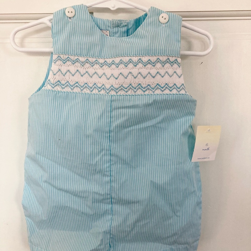 Smocked shortalls / Jon Jon